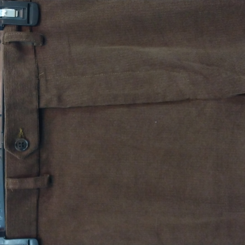 NWOT Lauren Ralph Lauren Brown Corduroy Pants 38 - 32 - Picture 1 of 9